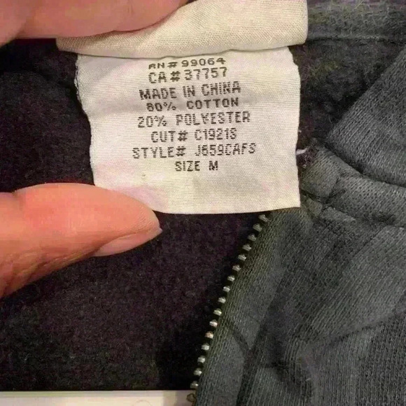 Billabong full zip hooded jacket size medium RN#99064 cotton & polyester - Picture 4 of 4